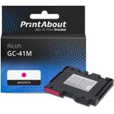 PrintAbout - Inktcartridge GC-41M - Magenta - Geschikt voor Ricoh