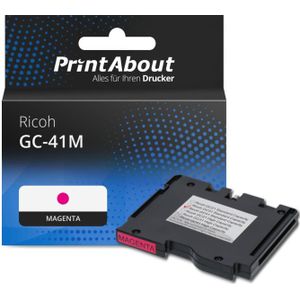 PrintAbout huismerk Inktcartridge GC-41M (405763) Magenta Geschikt voor Ricoh