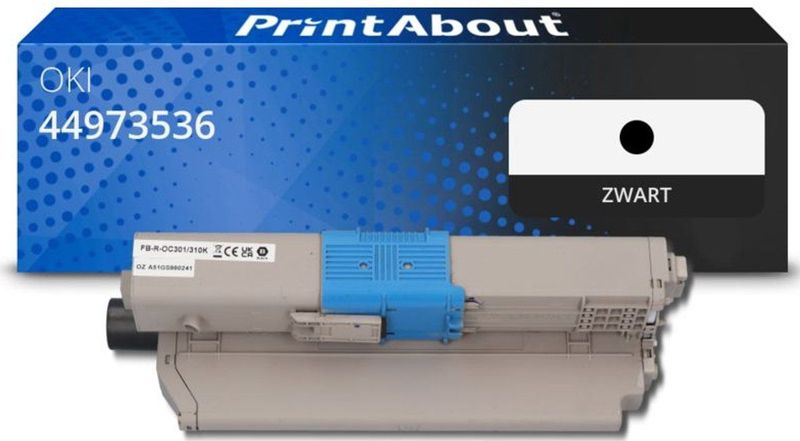 OKI - 44973536 Toner - Zwart - Huismerk - Meer Inkt