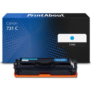 PrintAbout - Canon 731 C - Toner - Cyaan - Huismerk