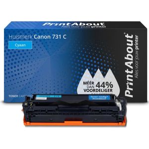 PrintAbout huismerk Toner 731 C Cyaan Geschikt voor Canon