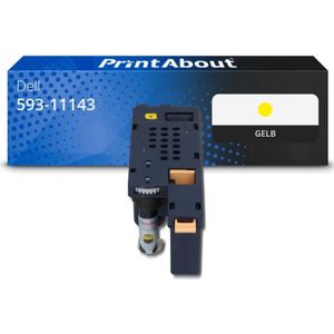 PrintAbout huismerk Toner 593-11143 (WM2JC) Geel Geschikt voor Dell