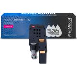 PrintAbout huismerk Toner 593-11142 (XMX5D) Magenta Geschikt voor Dell