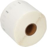 PrintAbout huismerk Etiket 11354 (S0722540) Zwart op wit (57 mm x 32 mm) geschikt voor Dymo