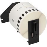 PrintAbout - Brother DK-22205 - Etiket - Zwart op Wit - 62 mm