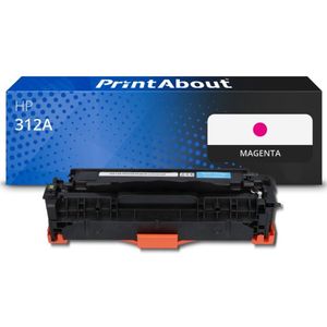 Huismerk - HP 312A - Toner - Magenta - Meer Inkt - Lagere Printkosten