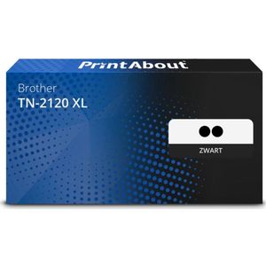 PrintAbout - Alternatief voor Brother TN-2120 - Tonercartridge - Zwart - 2 Pack