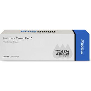 PrintAbout - Alternatief voor Canon FX-10 - Tonercartridge - Zwart - 2 Pack