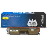 PrintAbout huismerk Toner TN-321Y Geel Geschikt voor Brother