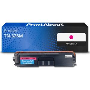 PrintAbout huismerk Toner TN-326M Magenta Hoge capaciteit Geschikt voor Brother