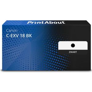 Huismerk - C-EXV 18 BK - Toner - Zwart - Geschikt voor Canon