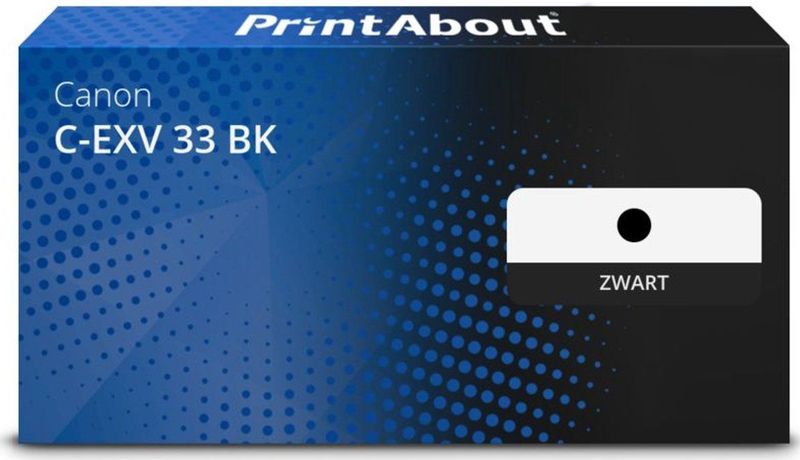 PrintAbout - C-EXV 33 - Toner - Zwart