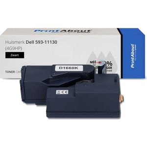 PrintAbout - Alternatief voor Dell 593-11130 - Toner - Zwart