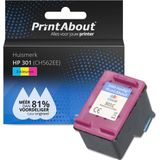 PrintAbout  Inktcartridge 301 (CH562EE) 3-kleuren geschikt voor HP