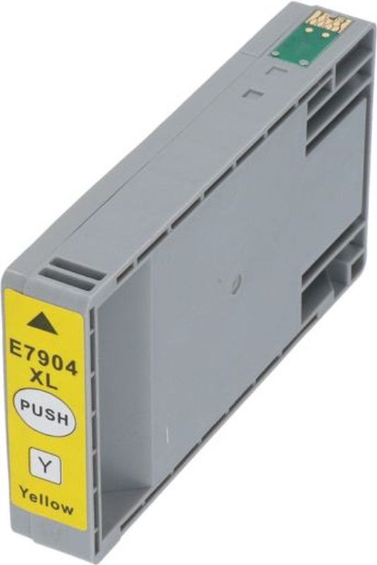 PrintAbout huismerk Inktcartridge 79XL (T79044010) Geel Hoge capaciteit Geschikt voor Epson