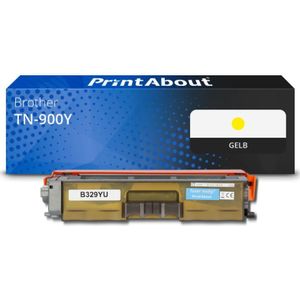 PrintAbout huismerk Toner TN-900Y Geel Geschikt voor Brother