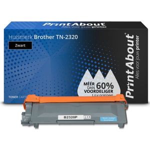 PrintAbout  Toner TN-2320 Zwart Hoge capaciteit geschikt voor Brother