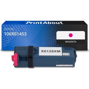 PrintAbout huismerk Toner 106R01453 Magenta Geschikt voor Xerox