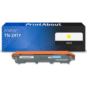 PrintAbout huismerk Toner TN-241Y Geel Geschikt voor Brother