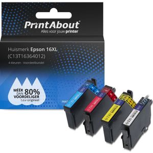 Druckerpatrone kompatibel mit Epson 16XL (T1631) - 4-Farben - Multipack