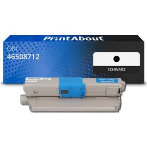 Huismerk - OKI 46508712 - Toner - Zwart - Meer Inkt - Bespaar op Printkosten