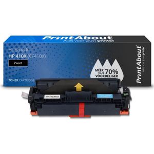 PrintAbout  Toner 410X (CF410X) Zwart Hoge capaciteit geschikt voor HP