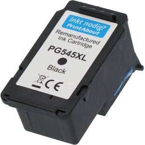 PrintAbout  Inktcartridge PG-545XL Zwart Hoge capaciteit geschikt voor Canon