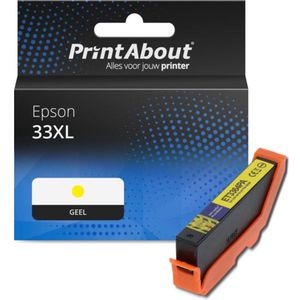 Huismerk - Epson 33XL - Inktcartridge - Geel - Hoge Capaciteit