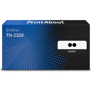 PrintAbout - Alternatief voor Brother TN-2320 - Tonercartridge - Zwart - 2 Pack