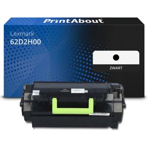 PrintAbout huismerk Toner 62D2H00 (622H) Zwart Hoge capaciteit Geschikt voor Lexmark