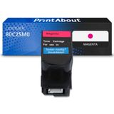 PrintAbout - Alternatief voor de Lexmark 80C2SM0 / magenta