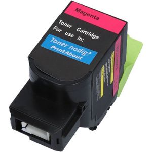 PrintAbout huismerk Toner 80C2SM0 (802SM) Magenta Geschikt voor Lexmark