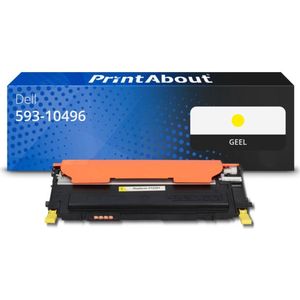 PrintAbout huismerk Toner 593-10496 (F479K) Geel Geschikt voor Dell