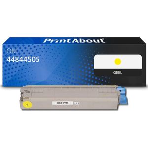 PrintAbout huismerk Toner 44844505 Geel Geschikt voor OKI