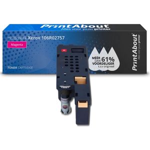 PrintAbout - Toner - Magenta - Huismerk voor Xerox 106R02757