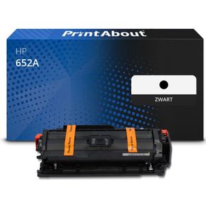 PrintAbout - Toner 652A - Zwart - Geschikt voor HP