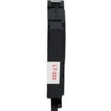 PrintAbout - Brother TZe-222 - Tape - Rood - Wit - 9 mm