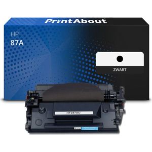 PrintAbout huismerk Toner 87A (CF287A) Zwart Geschikt voor HP