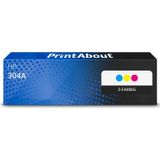 PrintAbout - CF372AM - Tonercartridge - 3 Kleuren