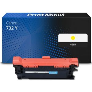 PrintAbout - Canon 732 Y - Toner - Geel - Huismerk
