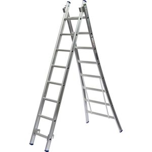 Maxall MR 2-delige Uitgebogen Reformladder - 2x8 Sporten