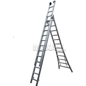 Maxall MR 3-delige Uitgebogen Reformladder - 3x10 Sporten + Toprollen