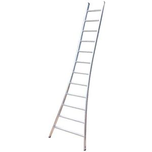 Little Jumbo Enkele ladder SuperPRO met uitgebogen bomen blank - 14 sporten -1250200114