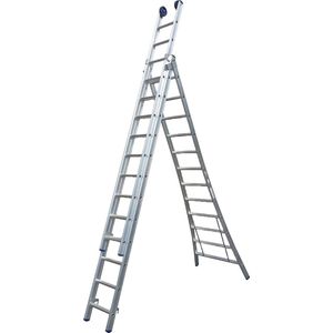 Maxall MR 3-delige Uitgebogen Reformladder - 3x9 Sporten