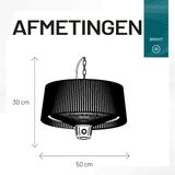 Sunred Terrasverwarmer Artix Compact 1500W Halogeen Zwart