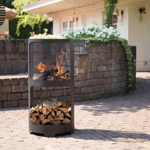 RedFire Vuurplaats Buffalo 44x90cm - Staal Matzwart