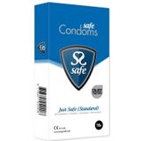 SAFE - Condooms Met Siliconen Glijmiddel - Standaard - 10 Stuks