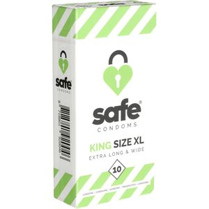 SAFE - Extra Lange En Brede Condooms - 10 Stuks - Hoogwaardig Latex