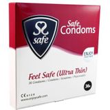 Safe Ultra Thin Feel Safe Condoms  36 stk.