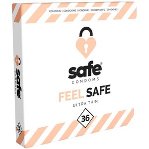 Safe Feel - Save Ultra Thin - Condooms - 36 Stuks - Ultra Dun Latex